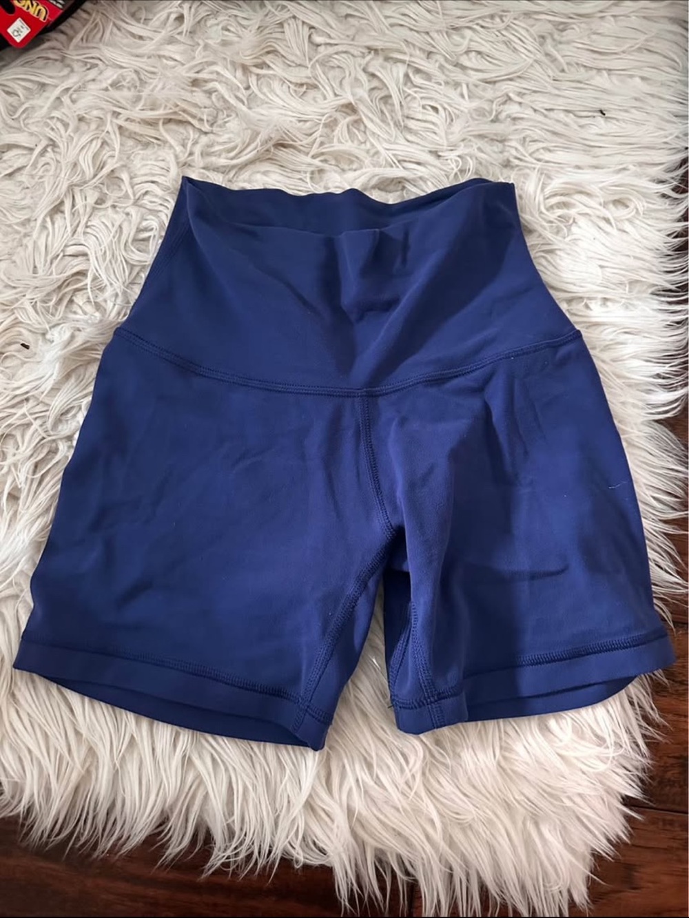 Aritzia High-Waist 5 “ Deep Blue Bike Shorts